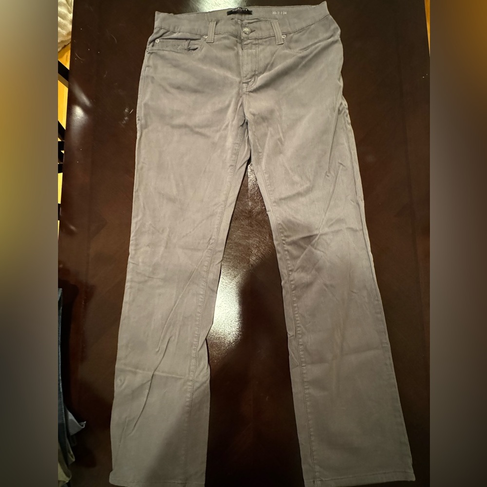 Men's Fidelity Denim 50-11 Havana Twill M6246 Jeans Size 34 Cut #4098A Gray.